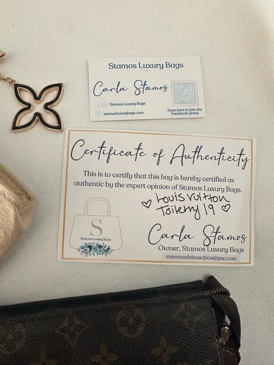 EUC Louis Vuitton Brown Monogram Canvas Toiletry 19 w/ cert of authenticity - Picture 14 of 16